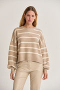 Jenny Balloon Sleeve Stripe Sweater
