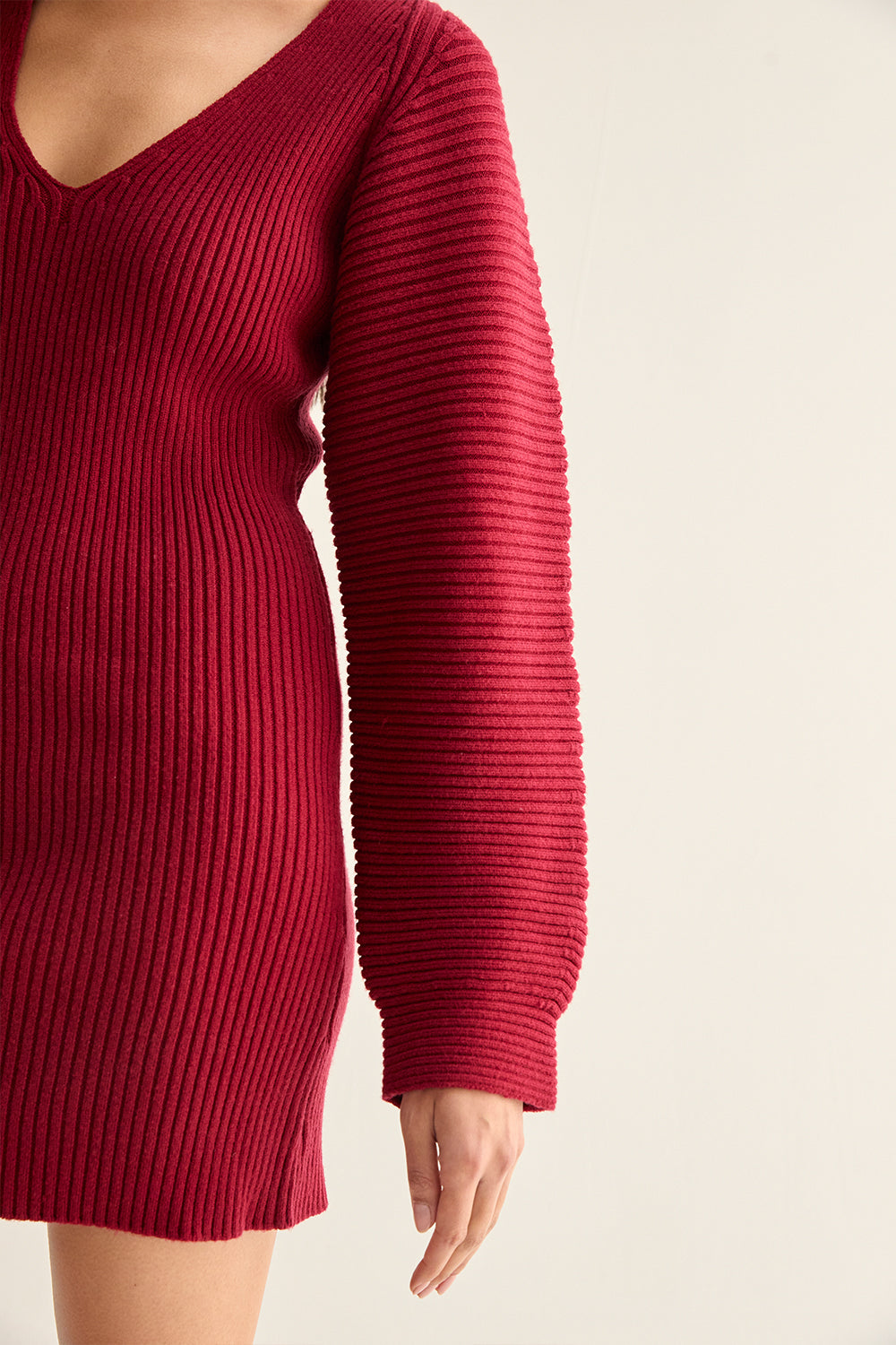 Alondra Hourglass Mini Sweater Dress