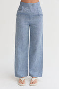 Dani Linen Wide Leg Pants