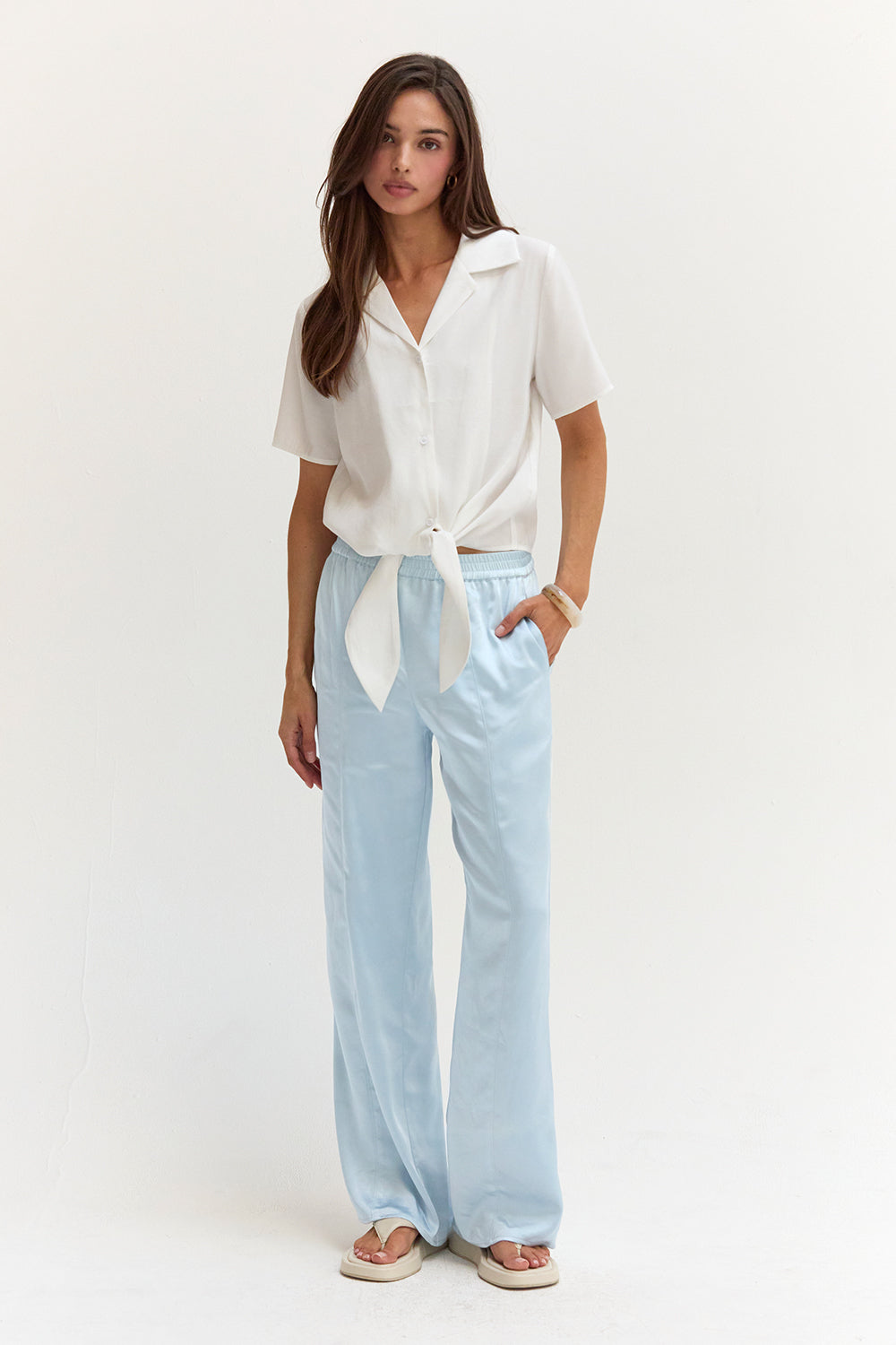 Dawn Satin Pull On Pants