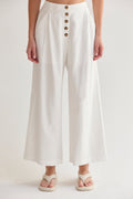 Samara High Waisted Wide Leg Culotte Pants