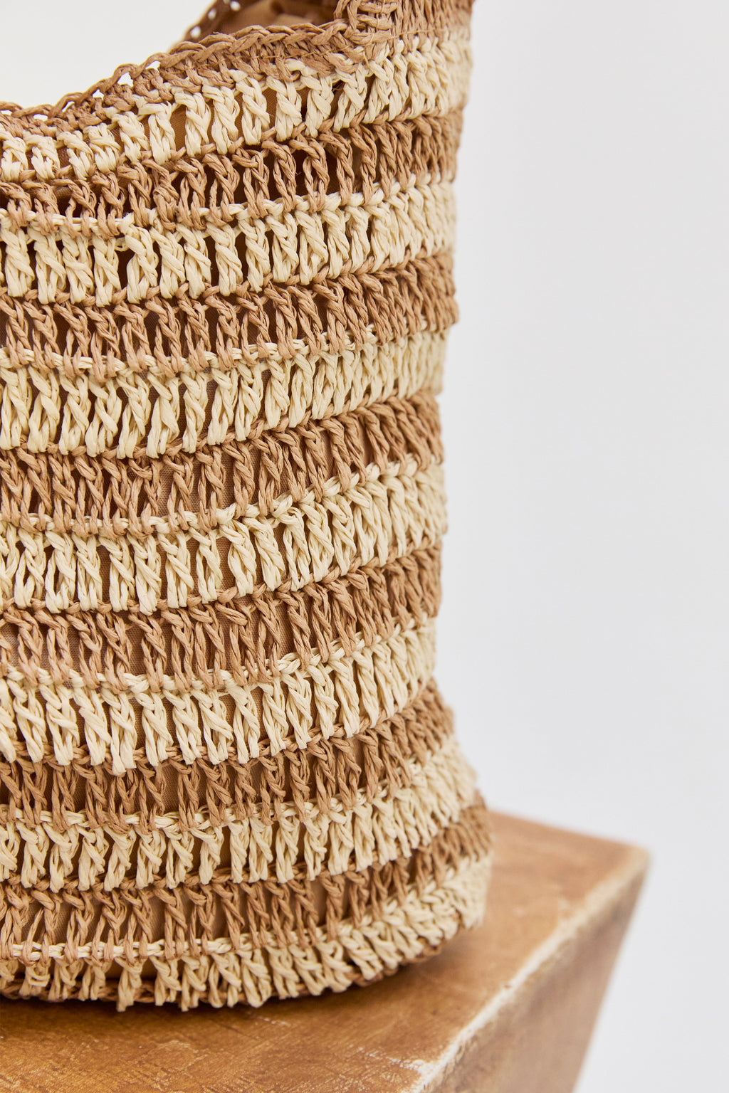 Erin Striped Weave Bag