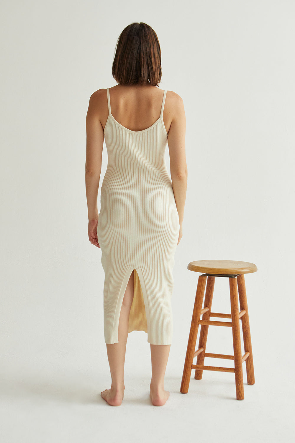 Avery V-Neckline Midi Dress