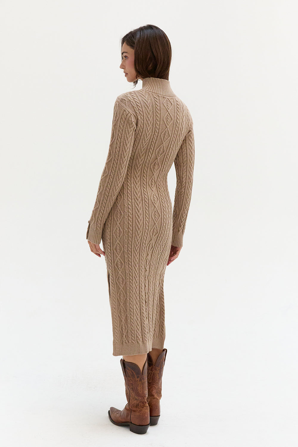 Scarlett Cable Knit Midi Dress