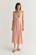 Isabelle Sweetheart Keyhole Midi Dress