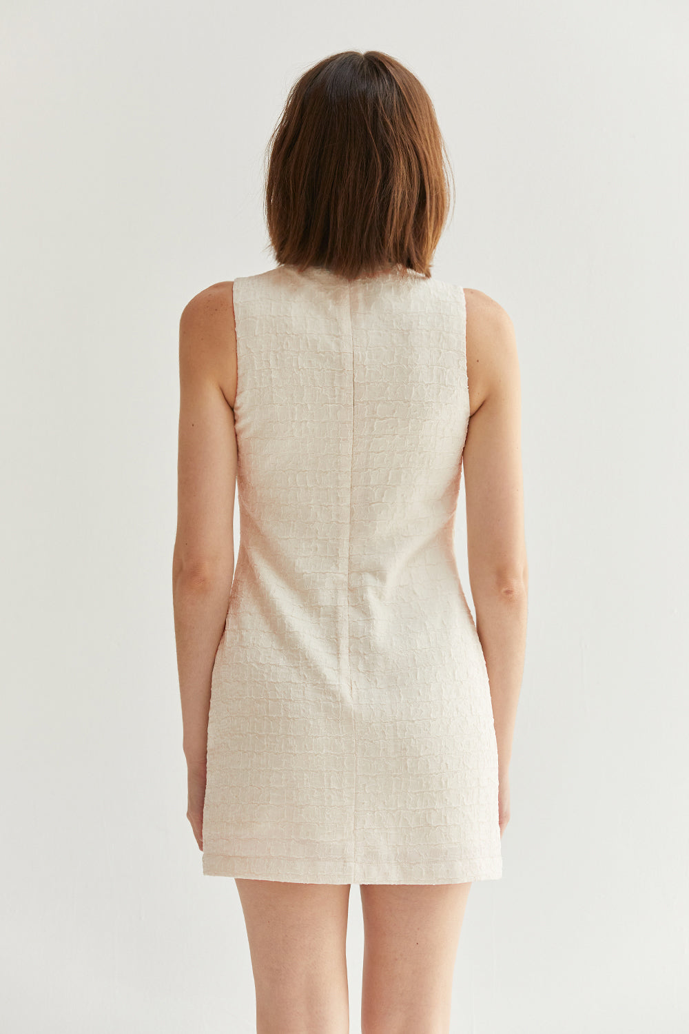 Mylah Mock Neck Sleeveless Sheath Dress