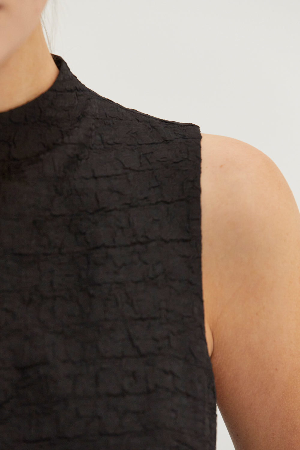 Mylah Mock Neck Sleeveless Sheath Dress