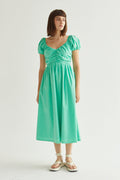 Belle Sweetheart Neckline Midi Dress