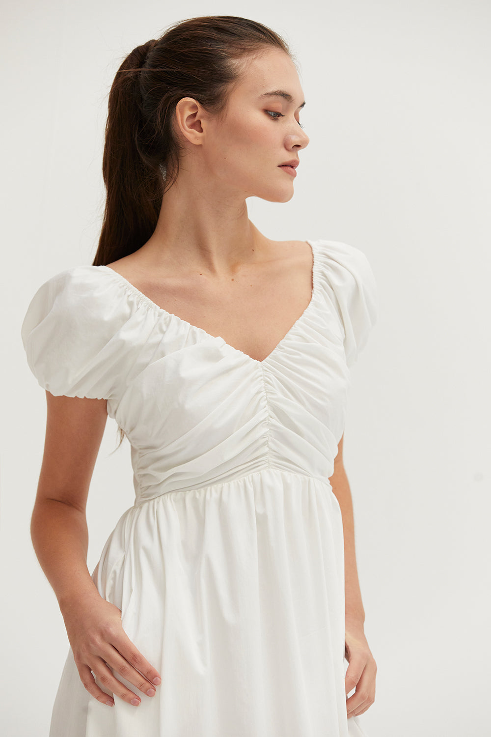 Belle Sweetheart Neckline Midi Dress