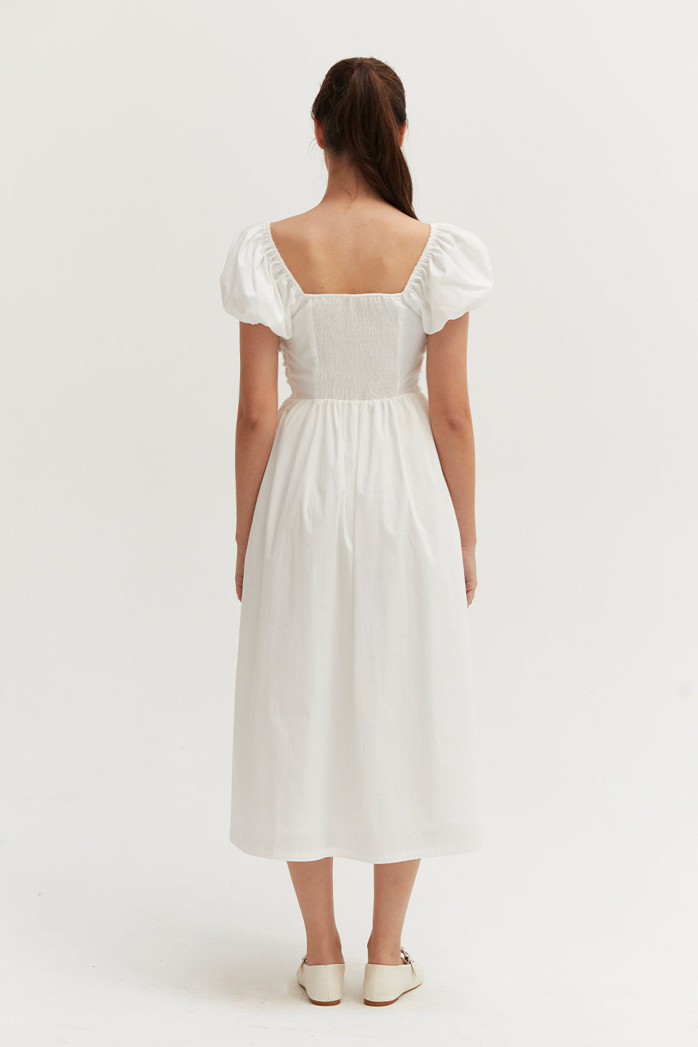 Belle Sweetheart Neckline Midi Dress