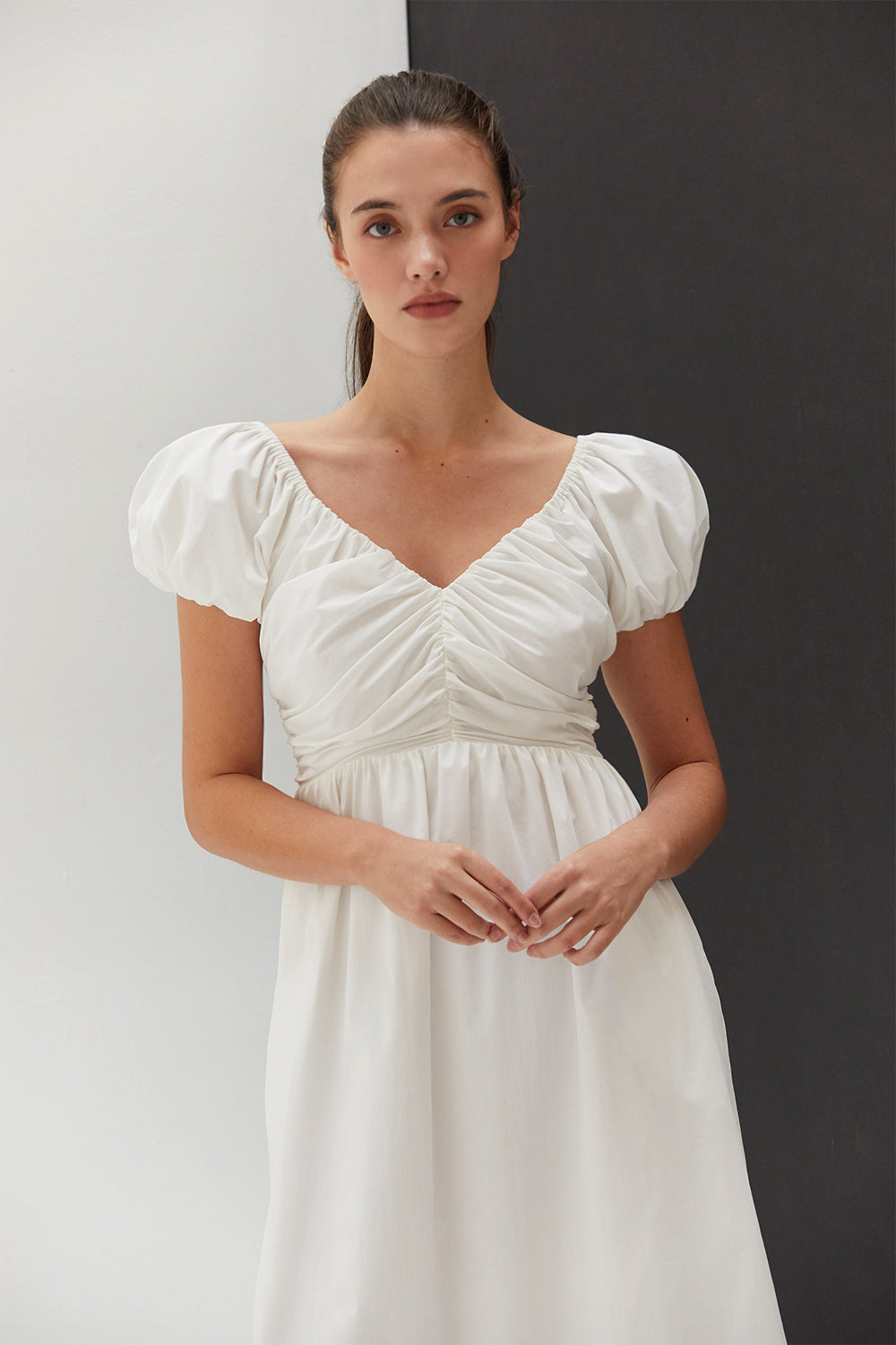 Belle Sweetheart Neckline Midi Dress