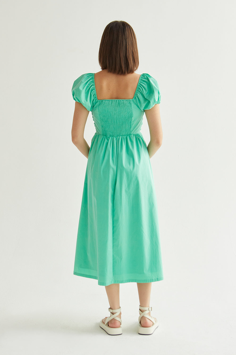 Belle Sweetheart Neckline Midi Dress