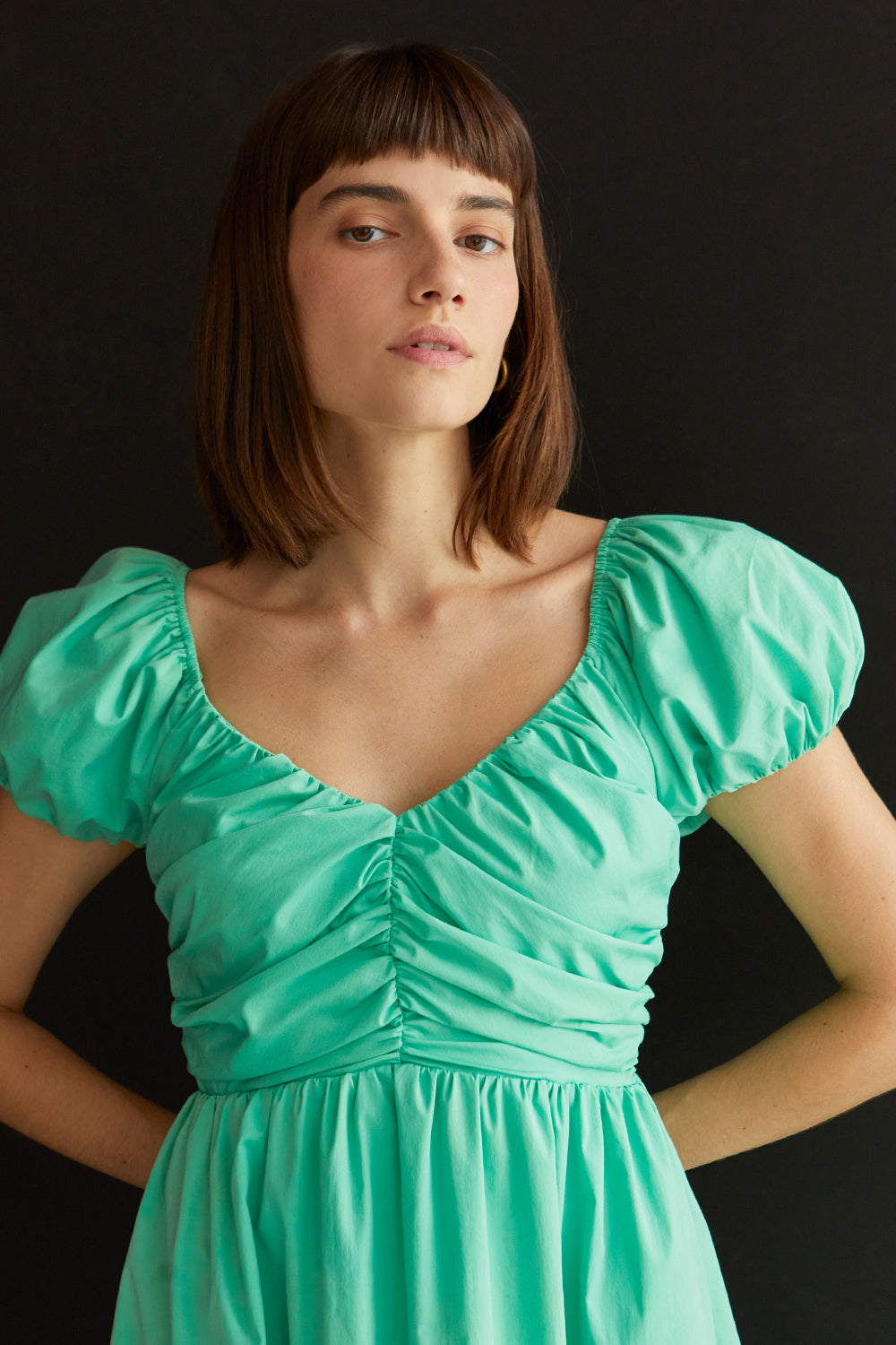 Belle Sweetheart Neckline Midi Dress