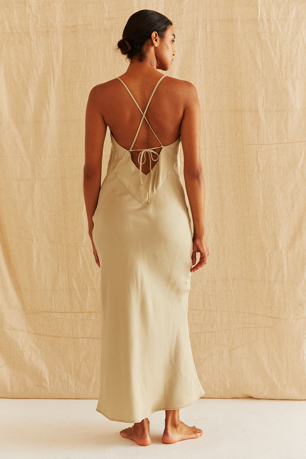 Nia Front Cut Out Slip Dress