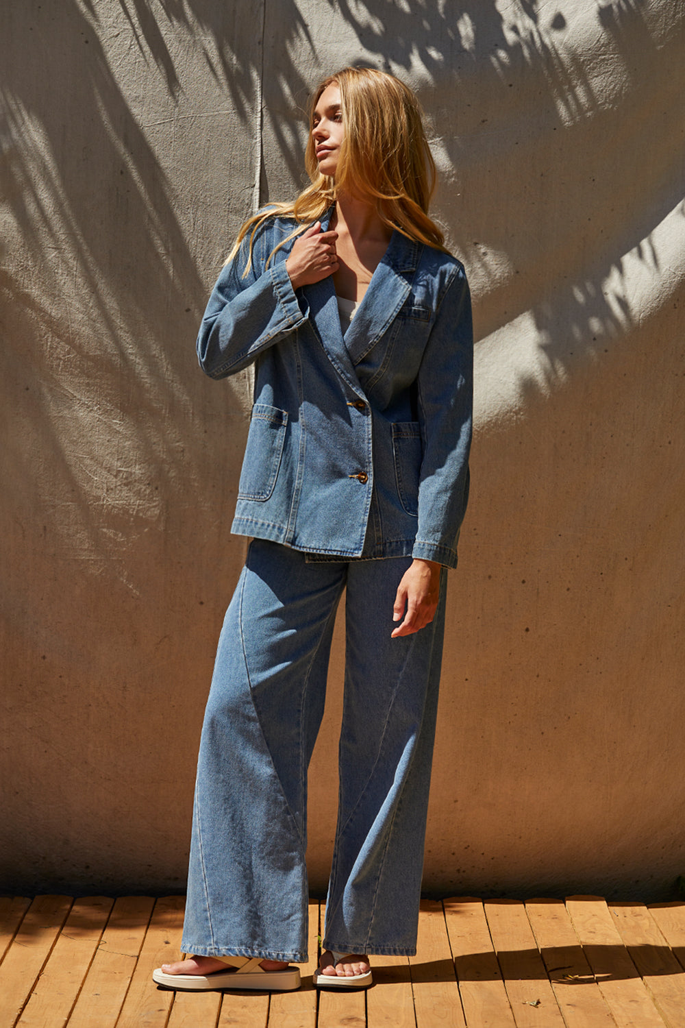 Brandi Denim Blazer Jacket