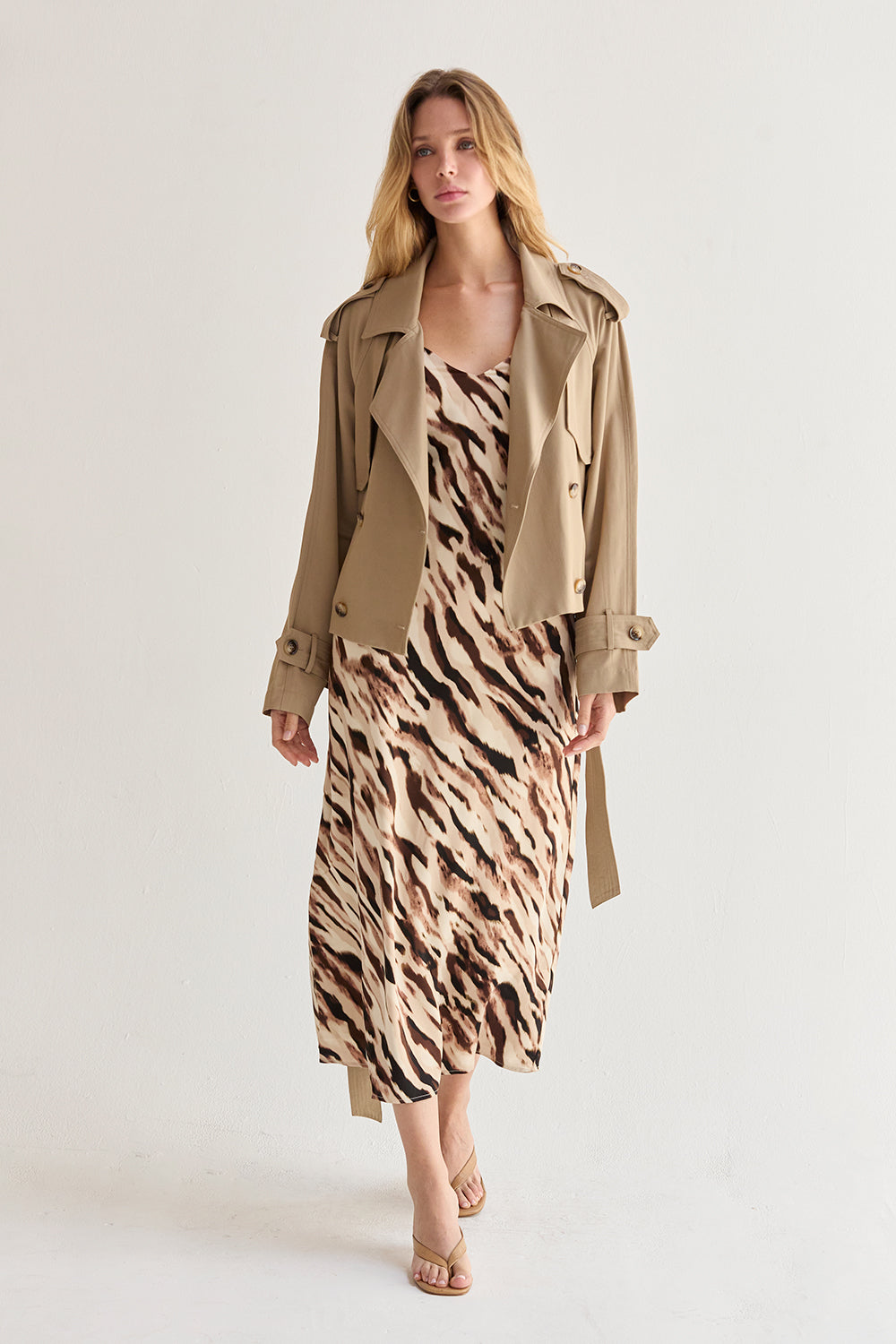 Reese Crop Trench Coat