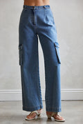 Mallory Denim Cargo Pants