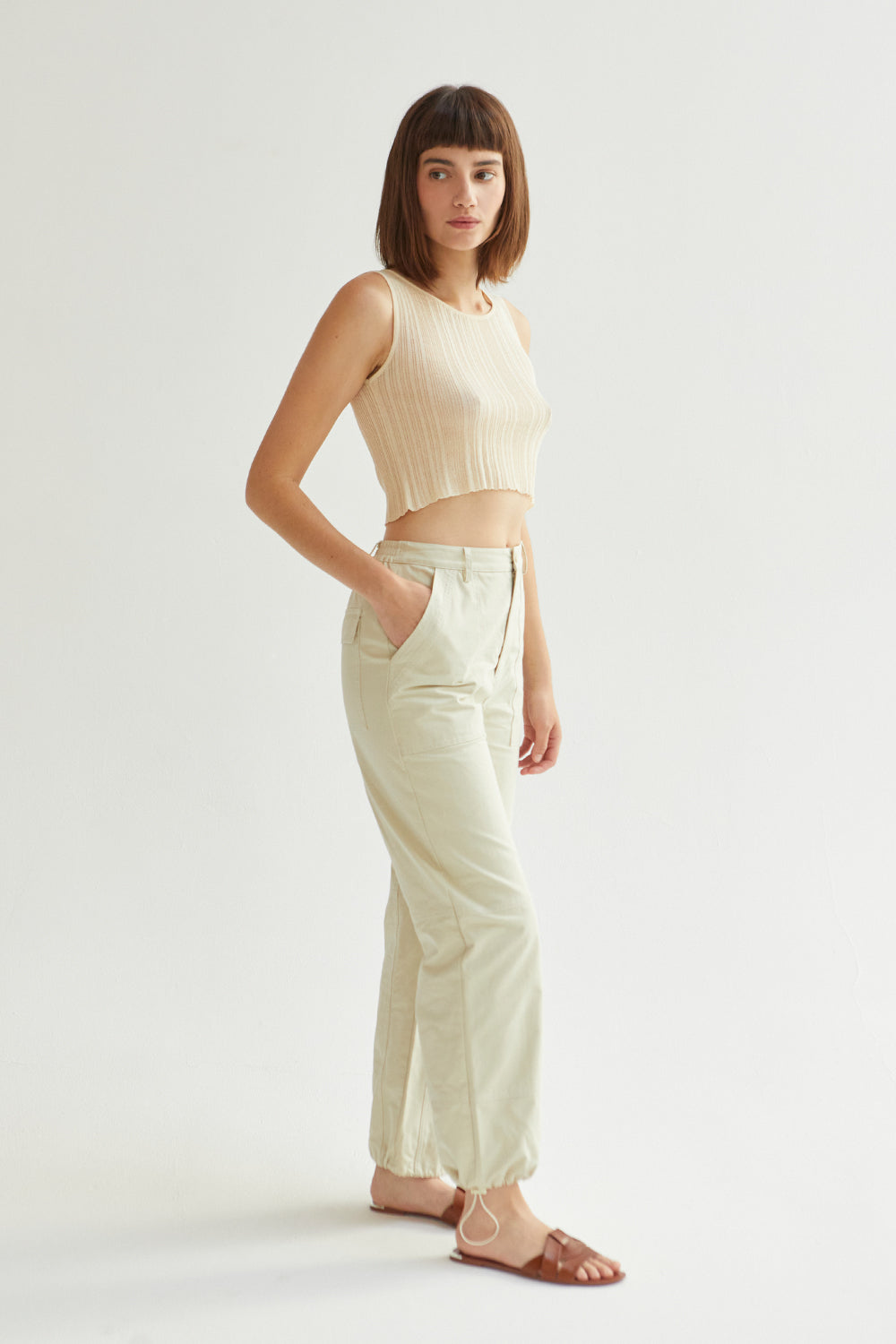Taylor High-Waisted Jogger Pants