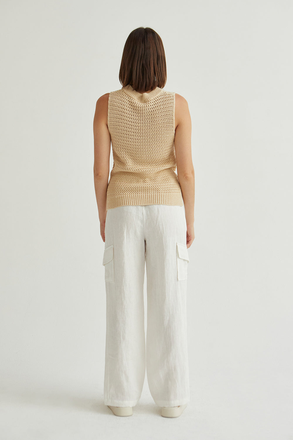 Julez Linen Cargo Trousers
