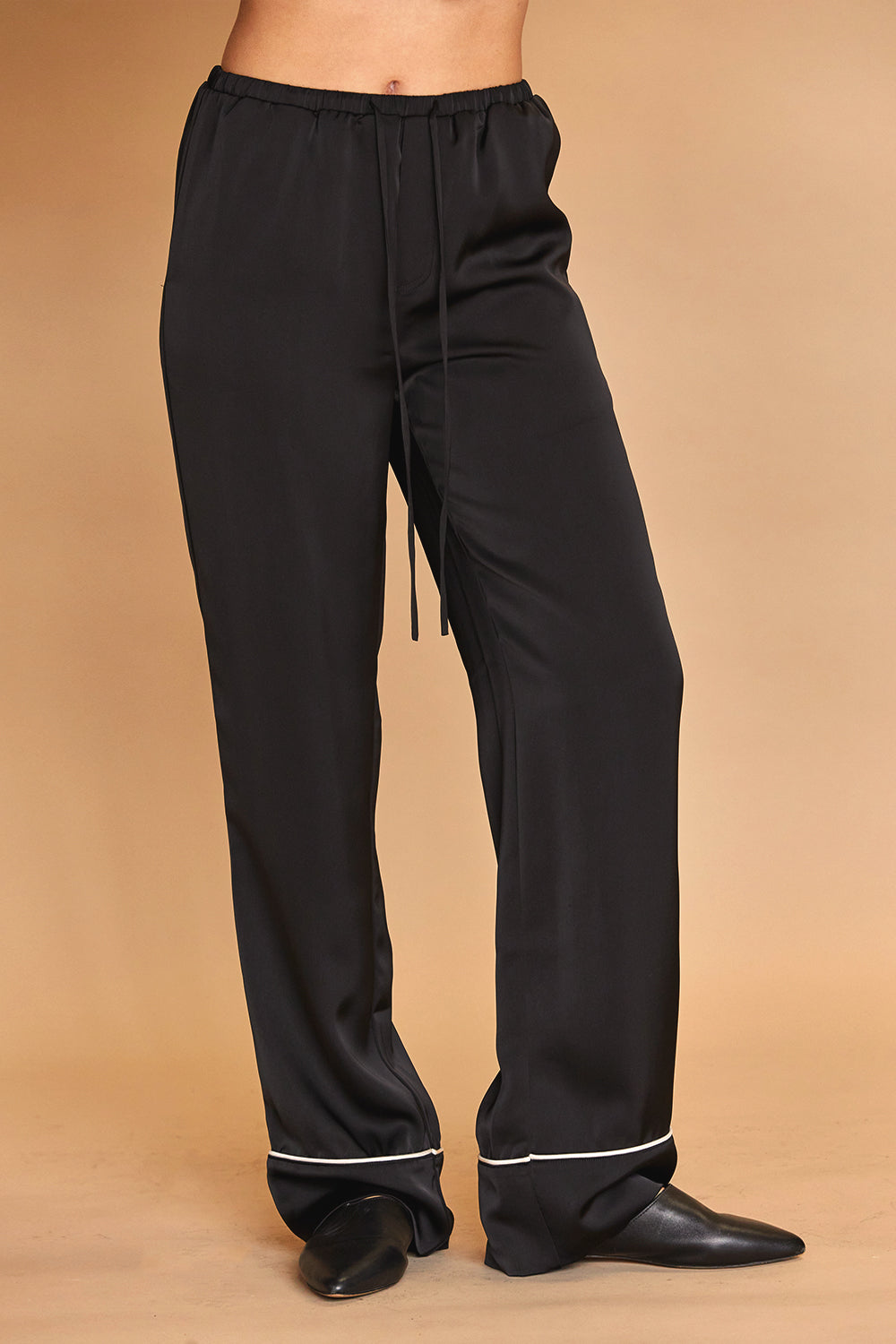 Sandy High Waisted Drawstring Pajama Pants
