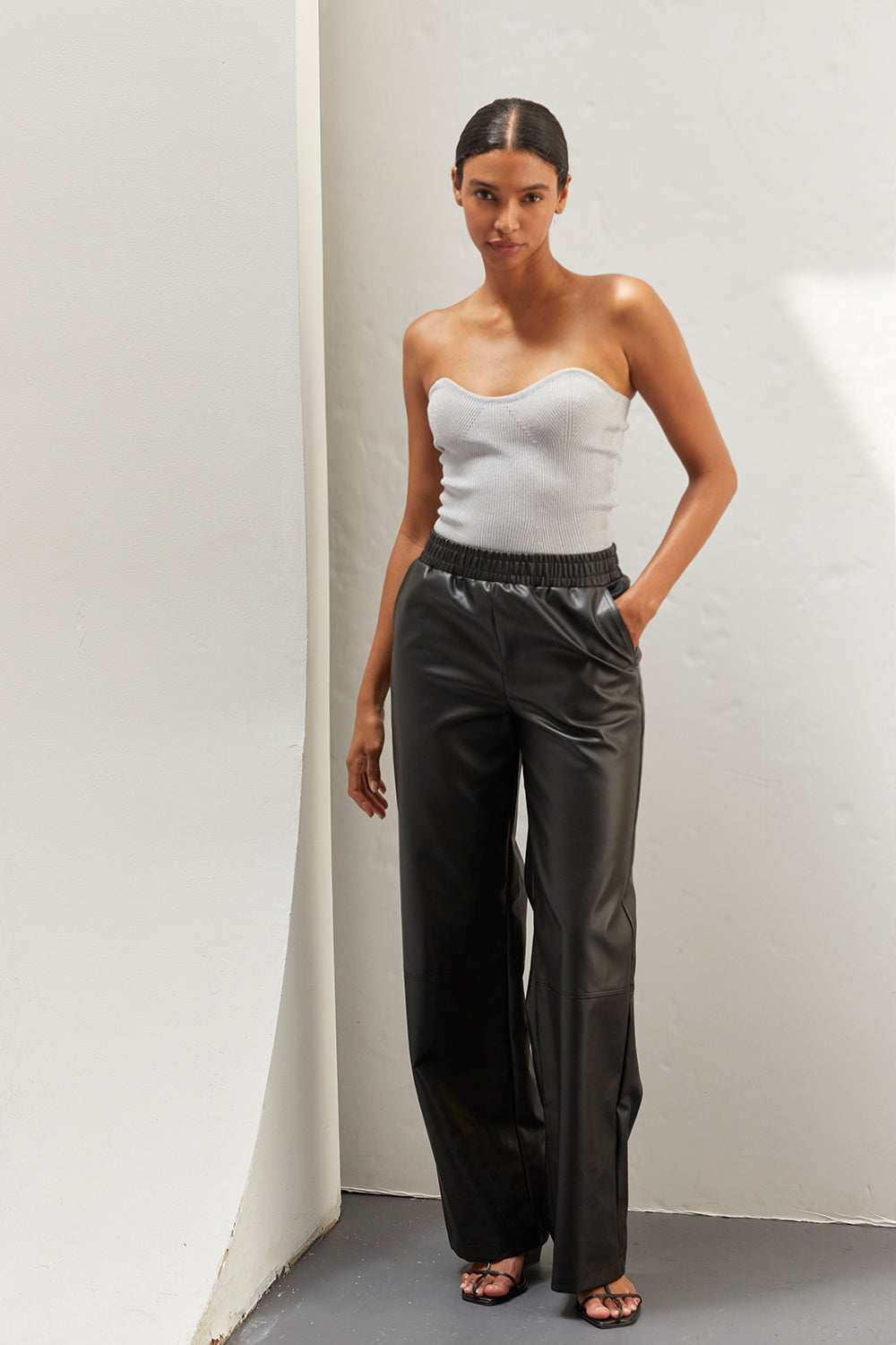 Zhuri Vegan Leather Pants