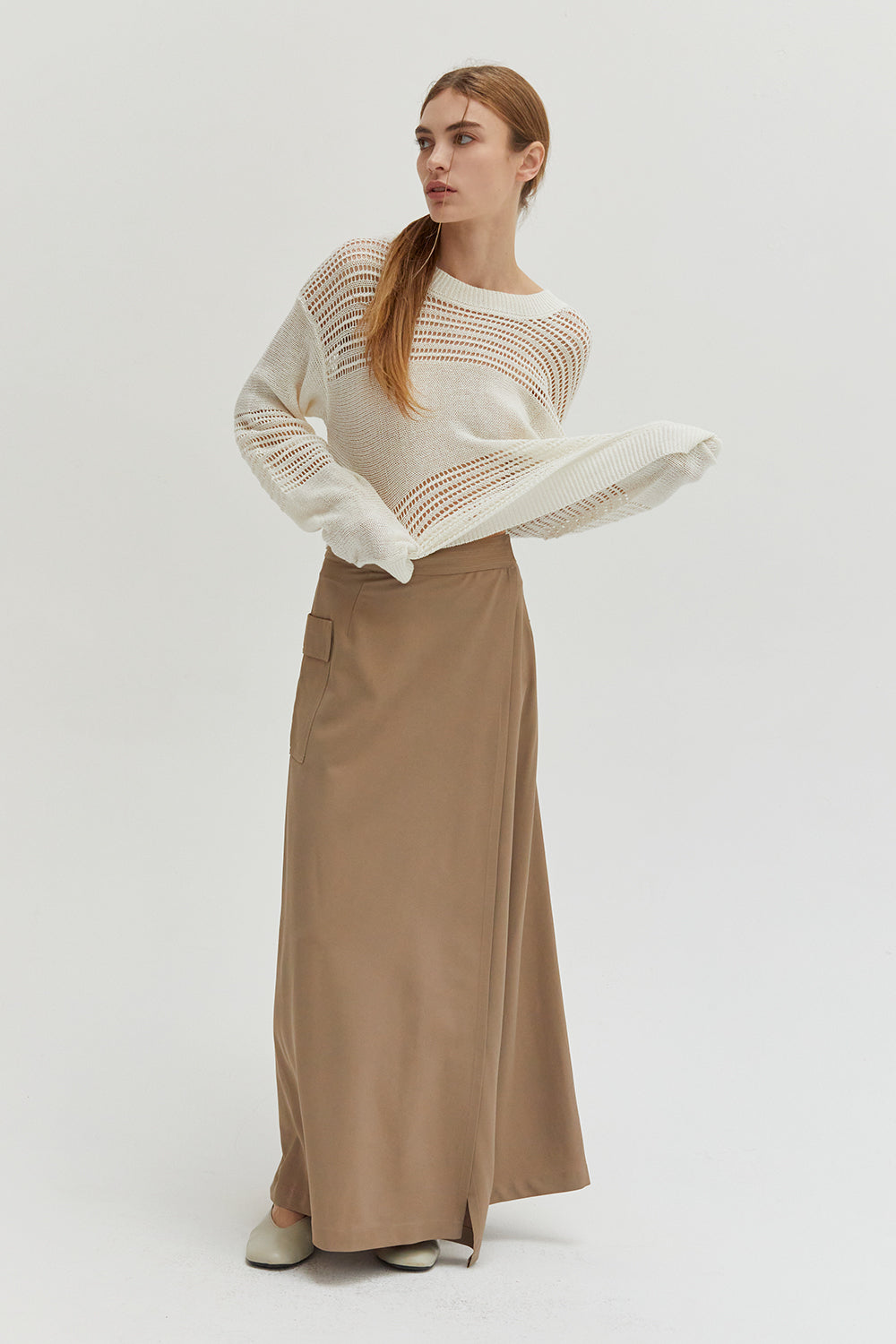 Nadia Wrap Maxi Skirt