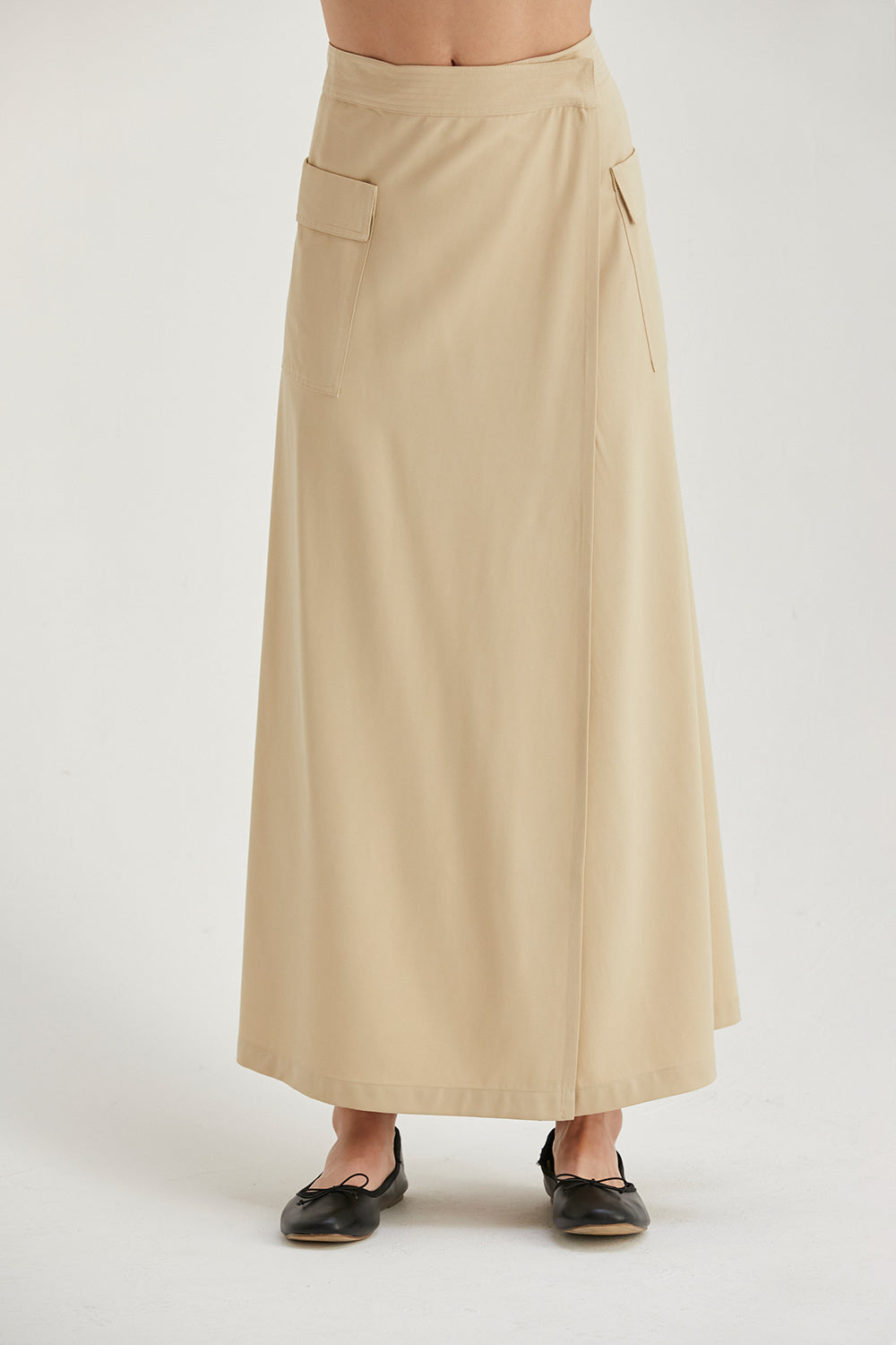 Nadia Wrap Maxi Skirt