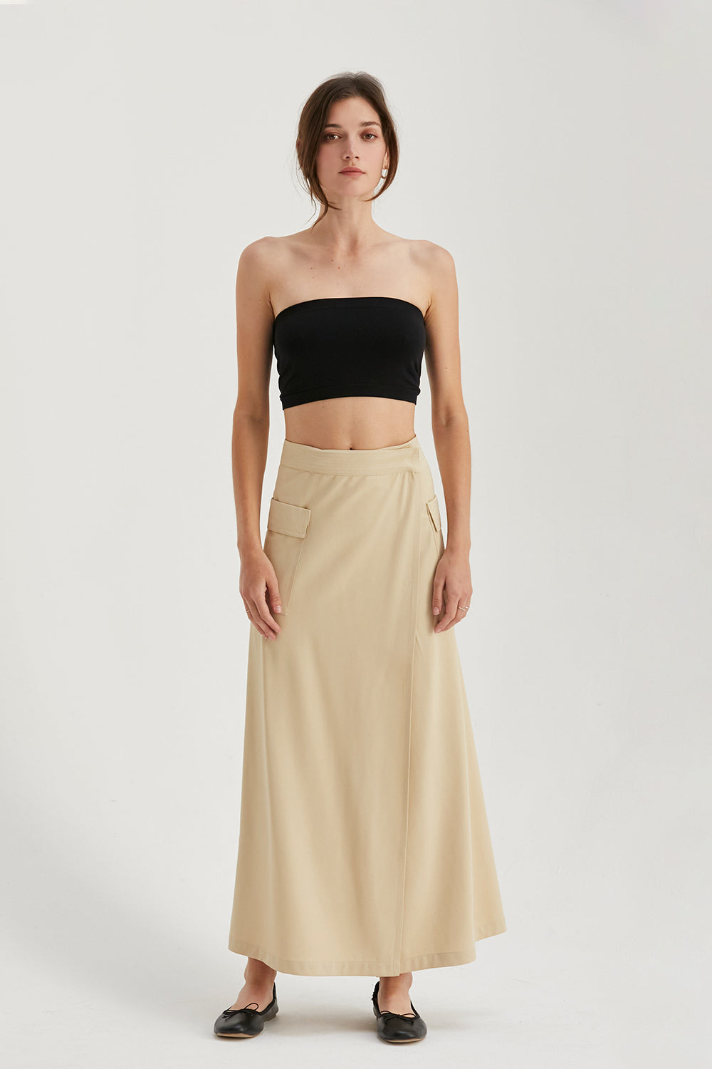Nadia Wrap Maxi Skirt