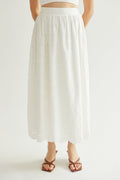 Raylene Eyelet Midi Skirt