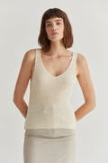 Lori V-Neckline V-Back Straps Tank Top