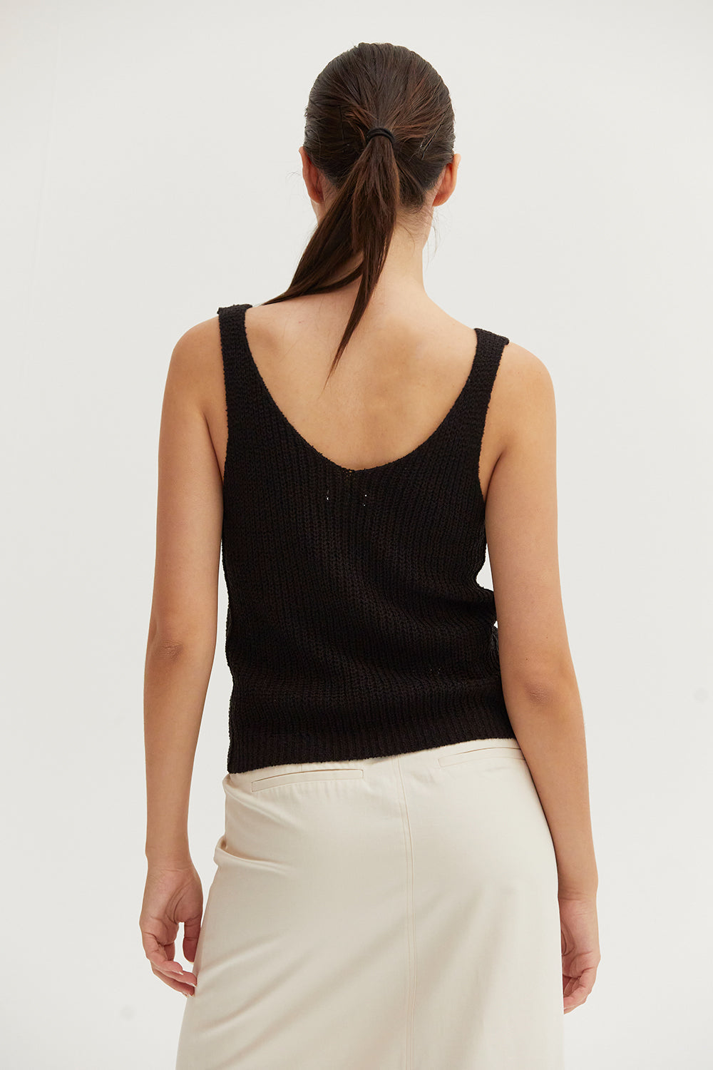 Lori V-Neckline V-Back Straps Tank Top