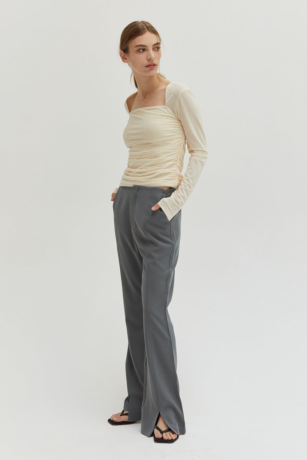 Sasha Square Neckline Mesh Top