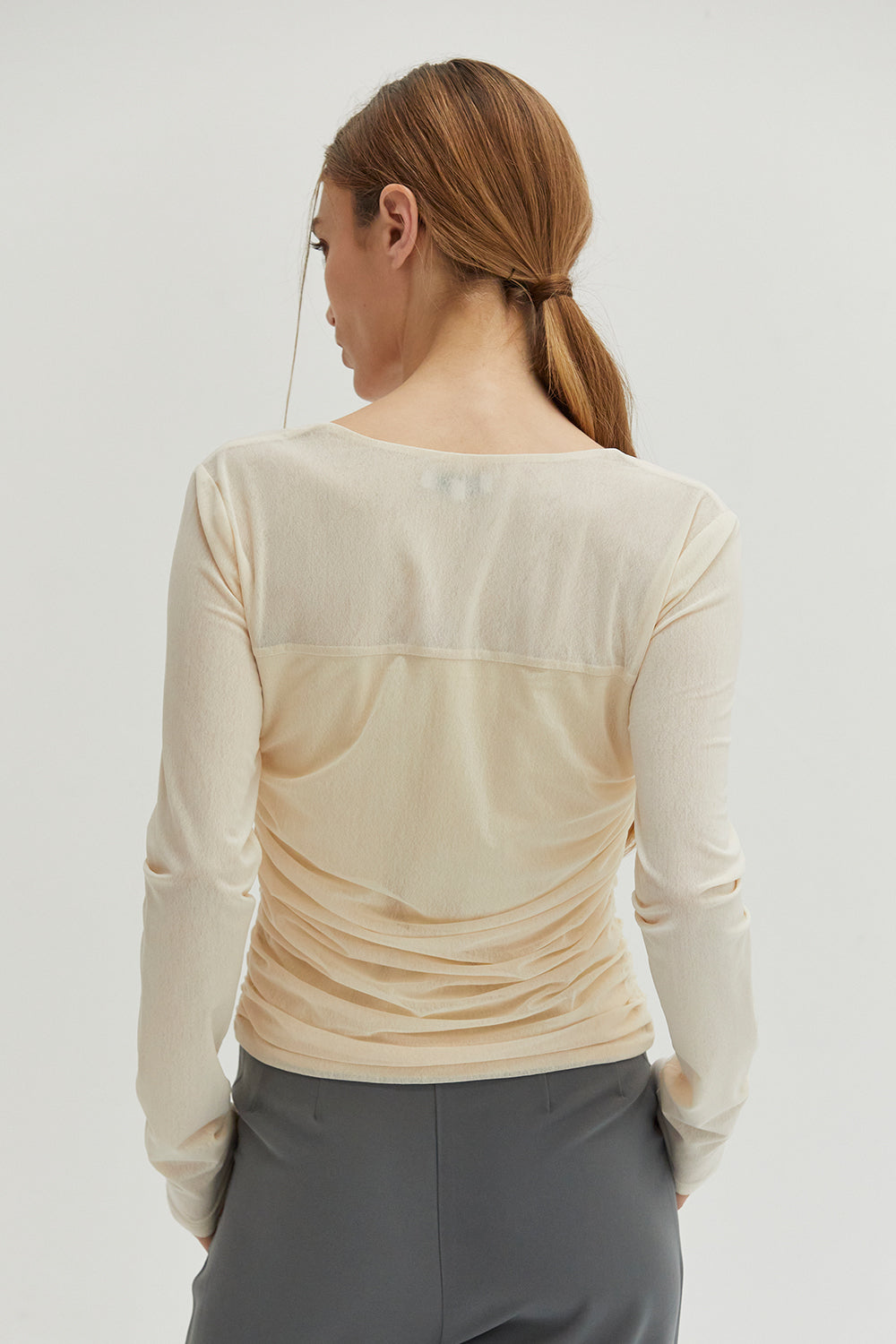 Sasha Square Neckline Mesh Top