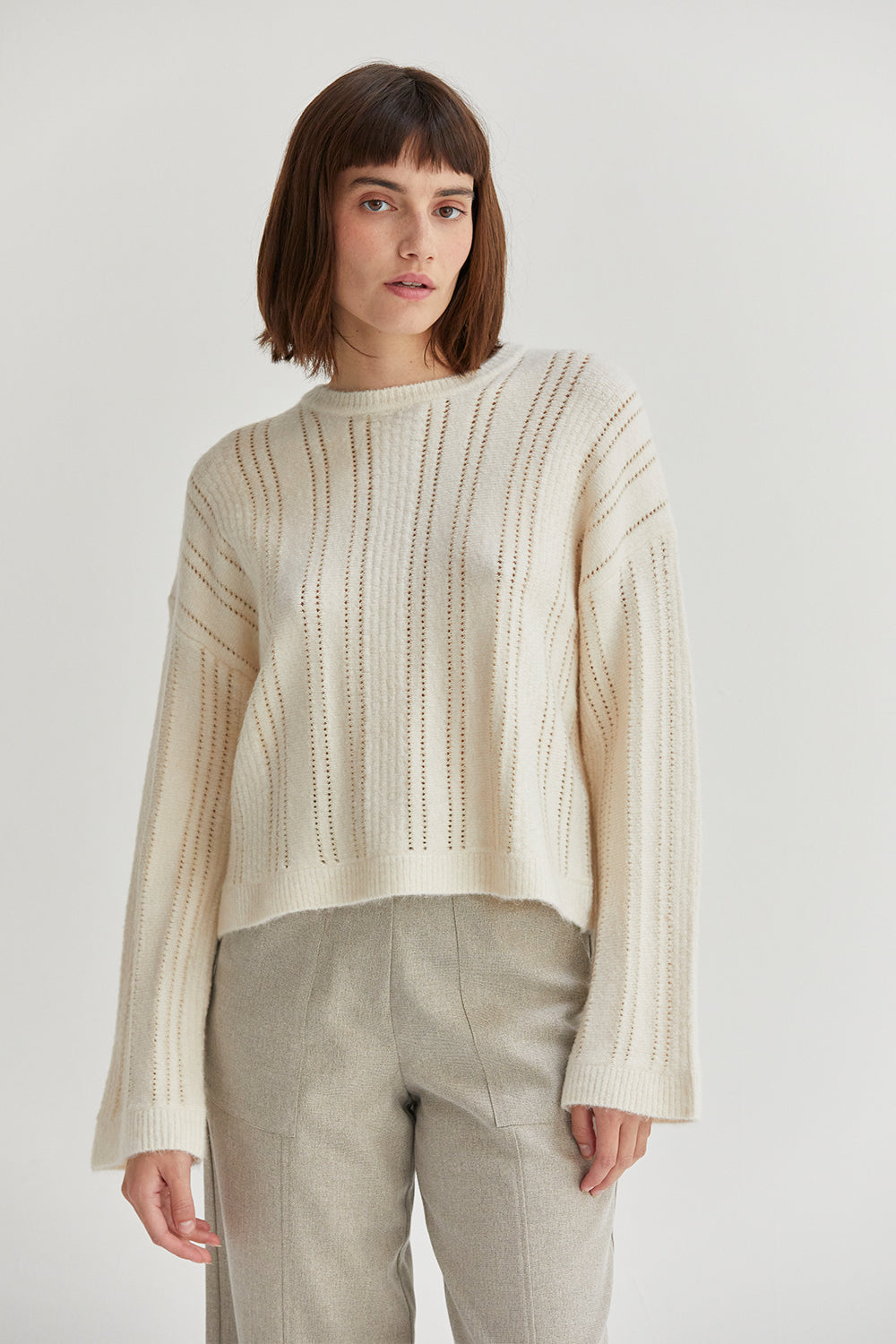 Rina Pointelle Sweater