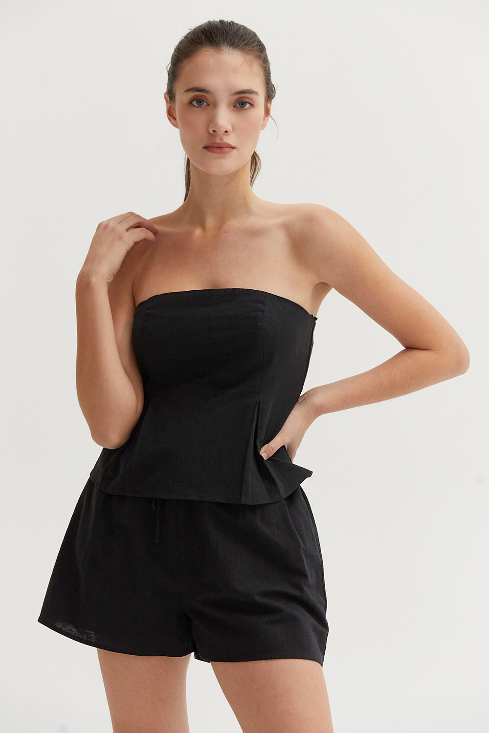 Coutney Linen Tube Top