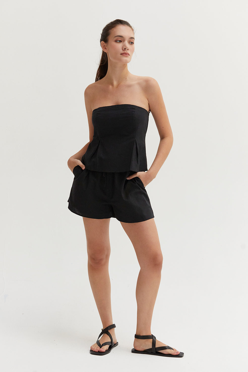 Coutney Linen Tube Top