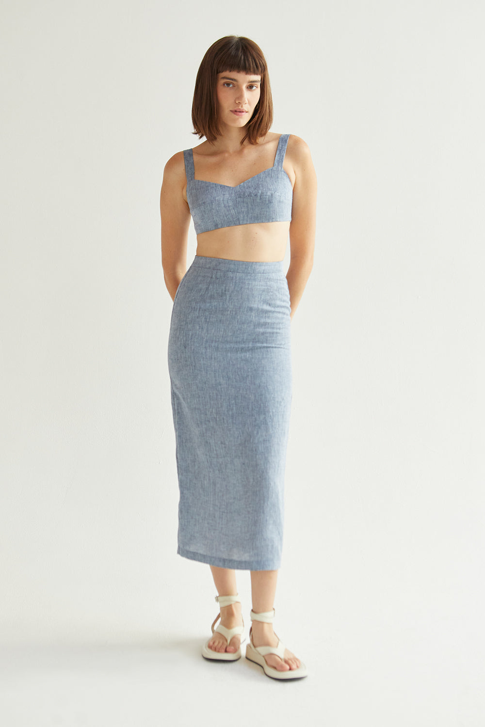 Kendall Linen Bralette