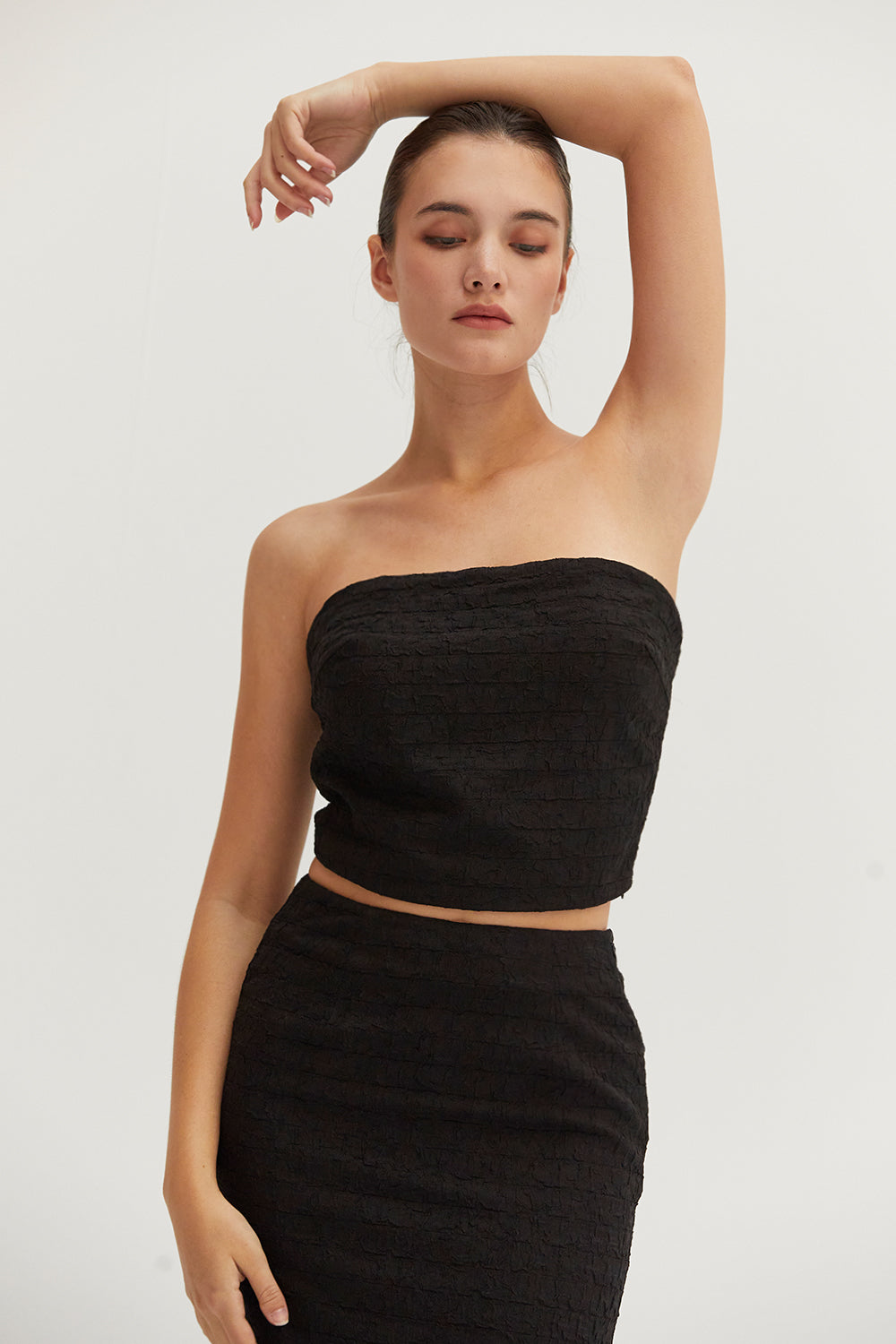 Delia Zipper Tube Top