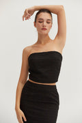 Delia Zipper Tube Top