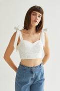 Balia Eyelet Bustier Top