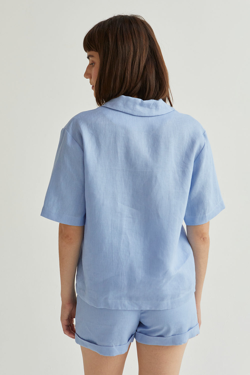 Clara Linen Button Up Top