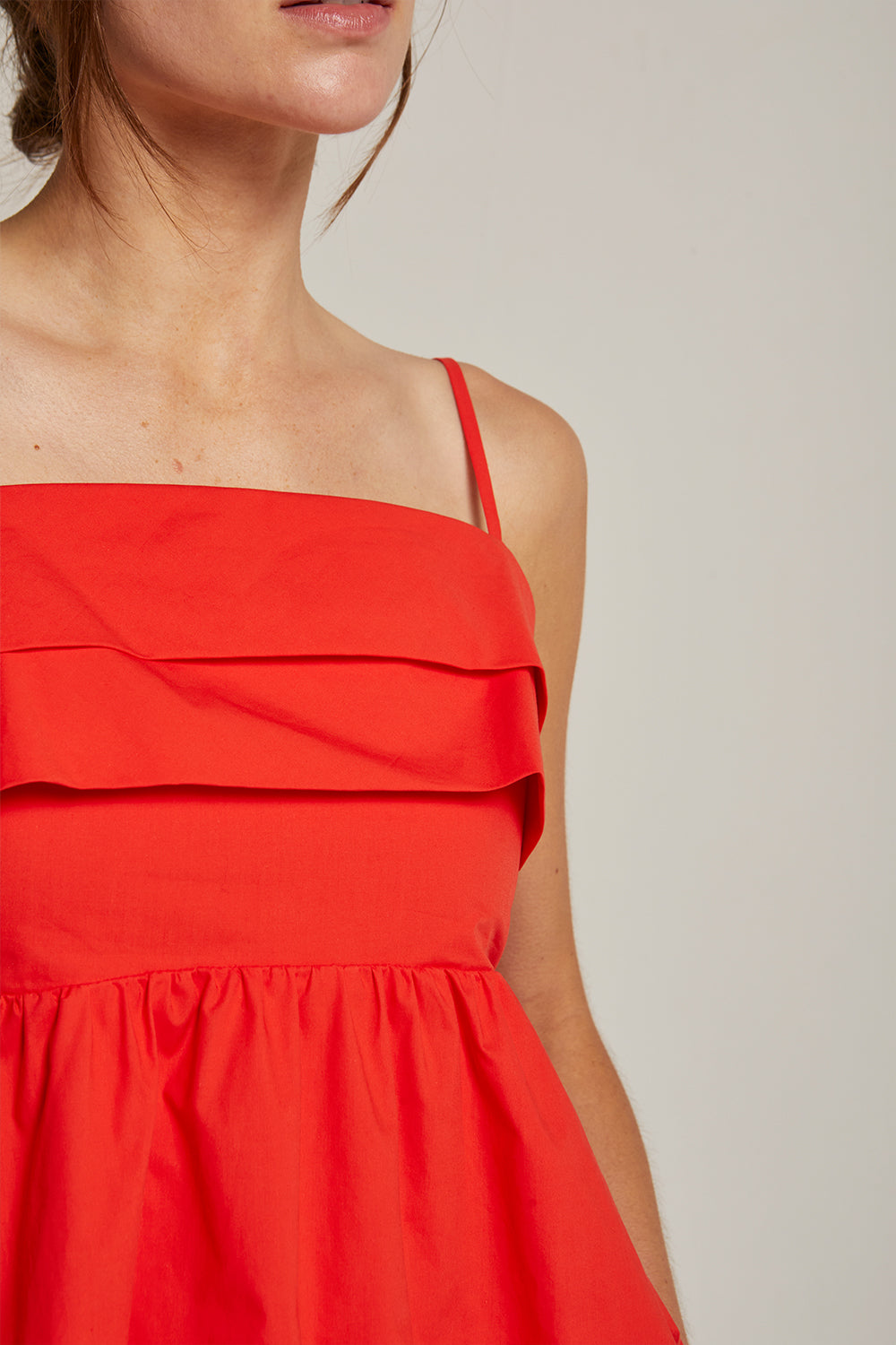Mindy Pleated Babydoll Camisole Top