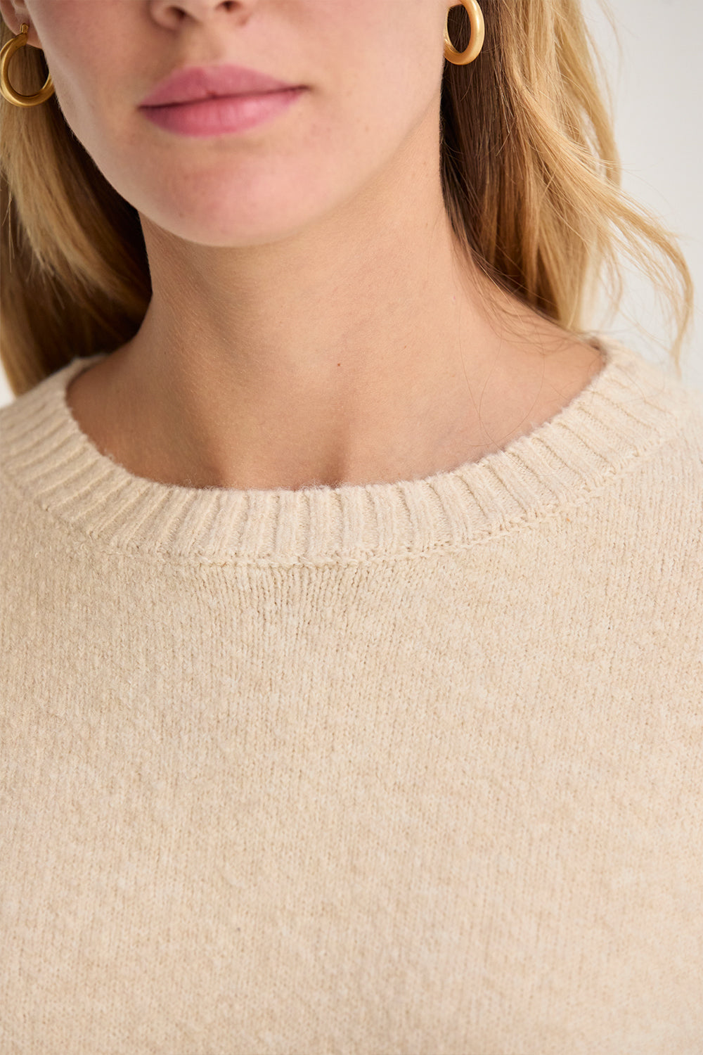 Josie Balloon Sleeve Crewneck Sweater