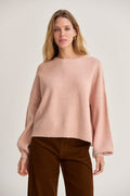 Josie Balloon Sleeve Crewneck Sweater