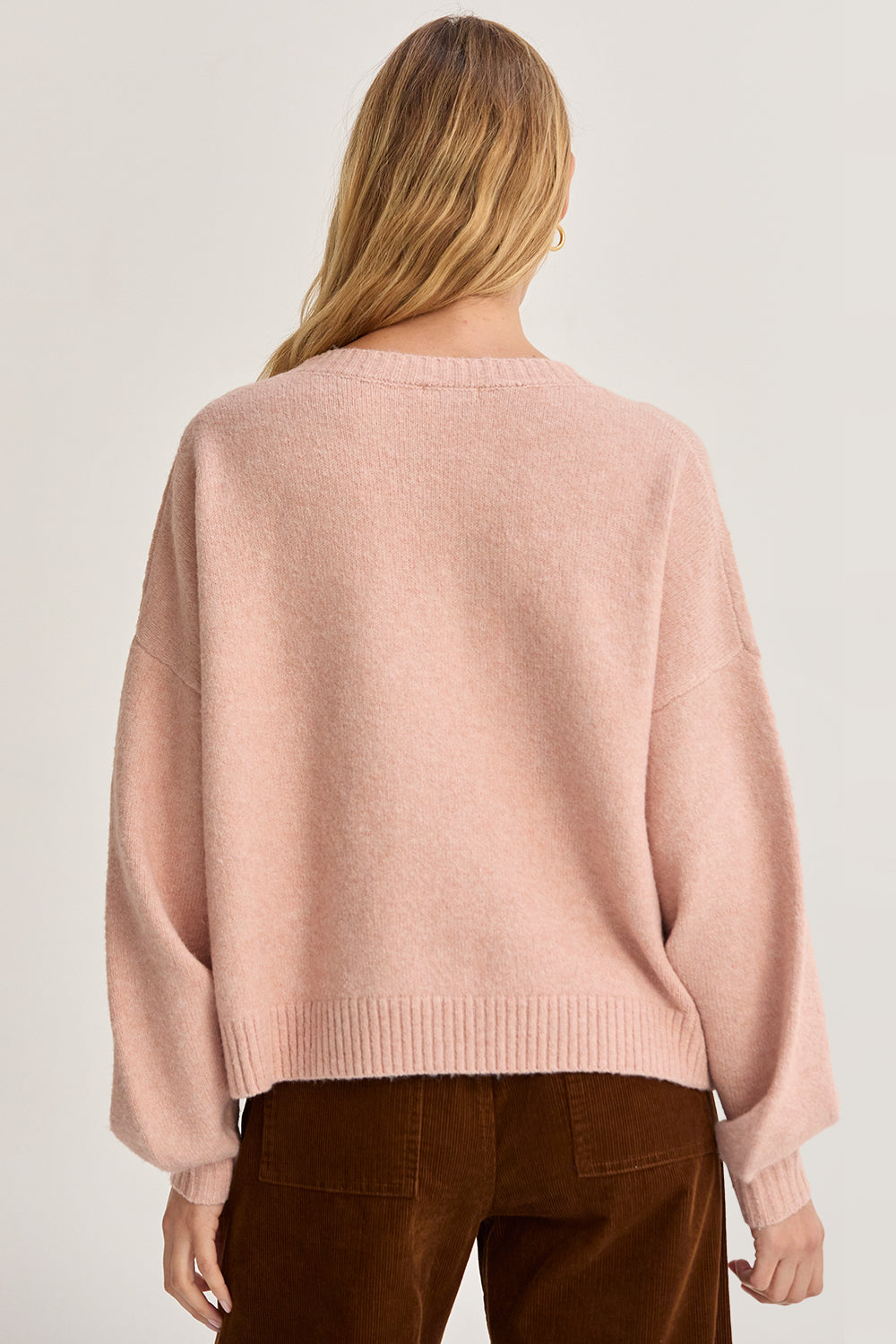 Josie Balloon Sleeve Crewneck Sweater