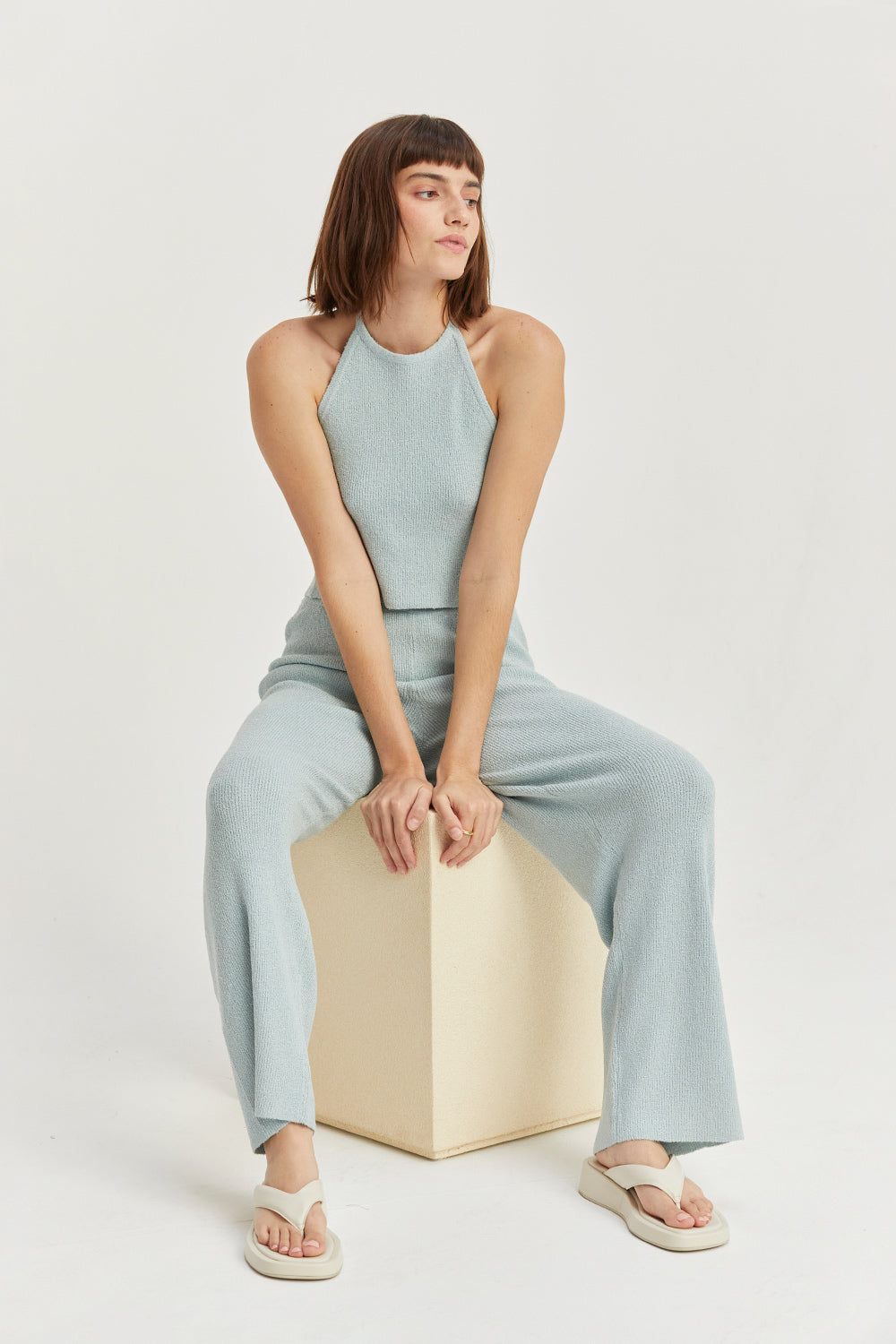 Brielle Halter Neck Straight Leg Set