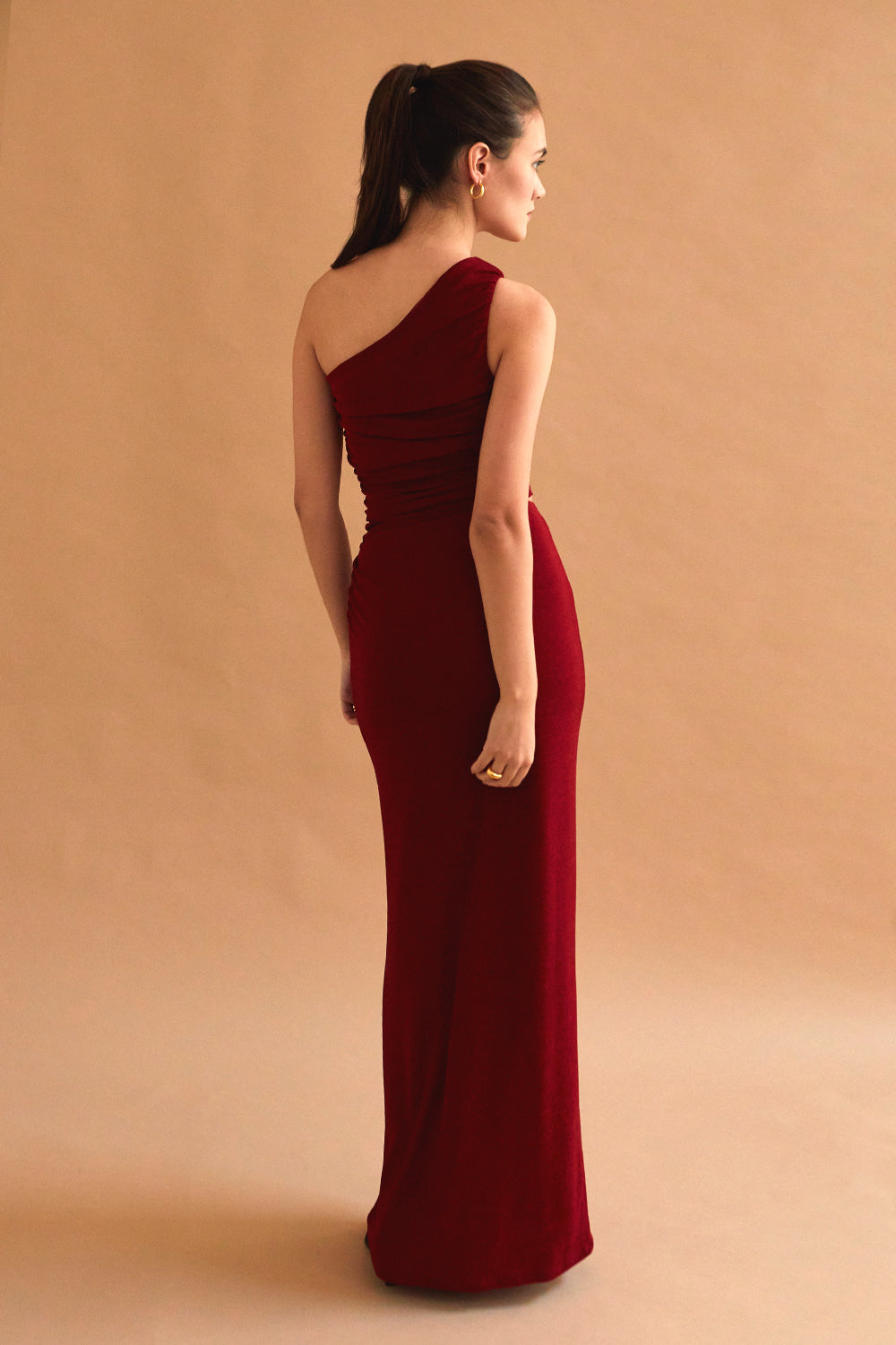 Cristi One Shoulder Knit Top & Skirt Set