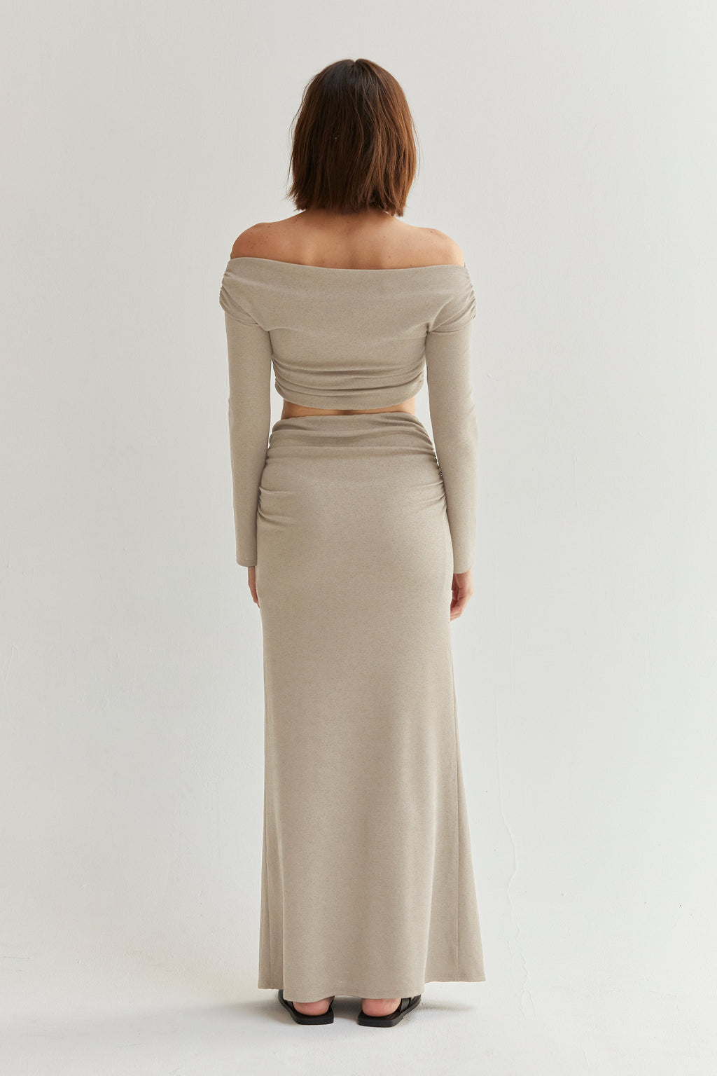 Jill Off Shoulder Cropped Two Piece Set