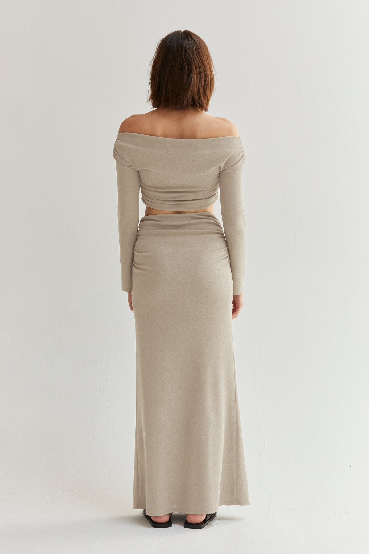 Jill Off Shoulder Cropped Two Piece Set