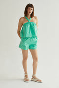 Moll Cross Back Cropped Length Two-Piece Set